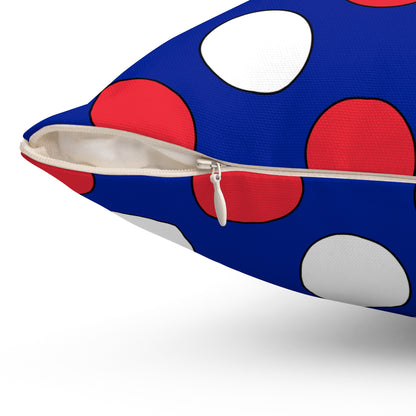 French Southern Territories Retro Polka Dots Cushion Pillow