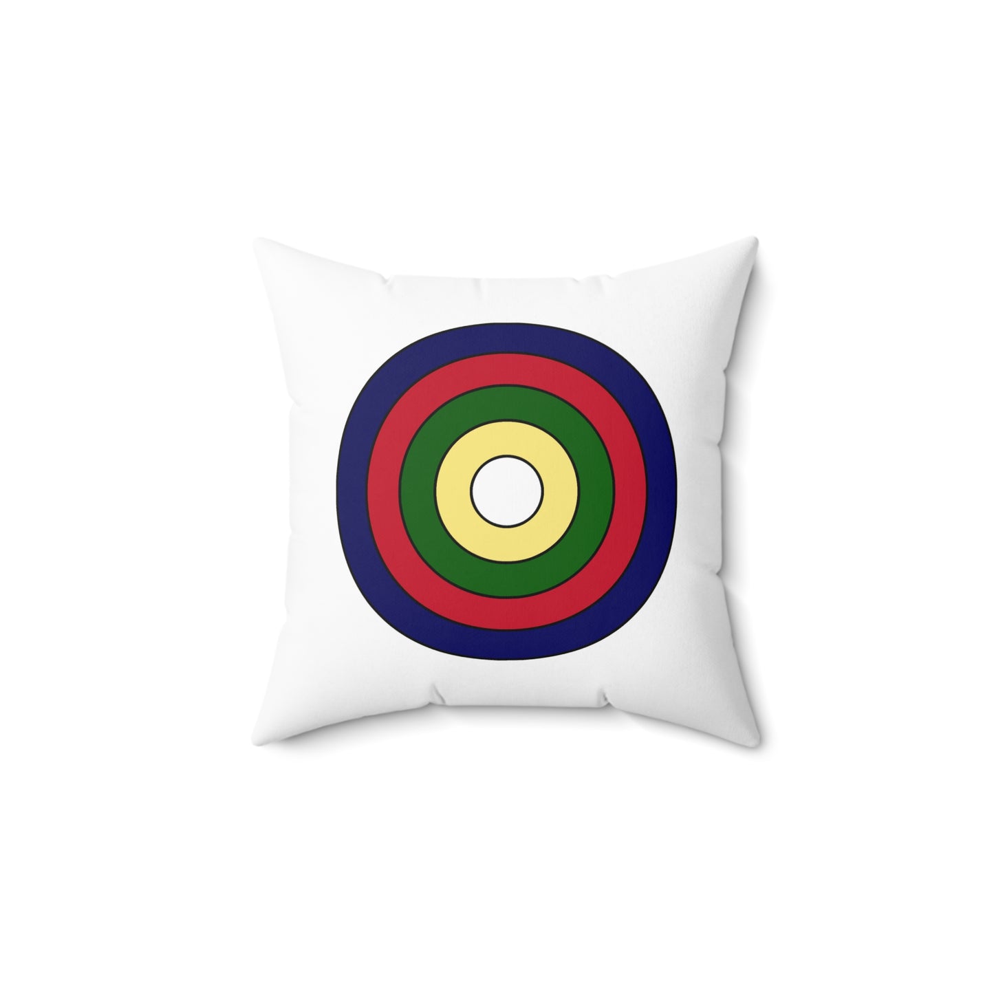 British Indian Ocean Territory Retro Target Cushion Pillow
