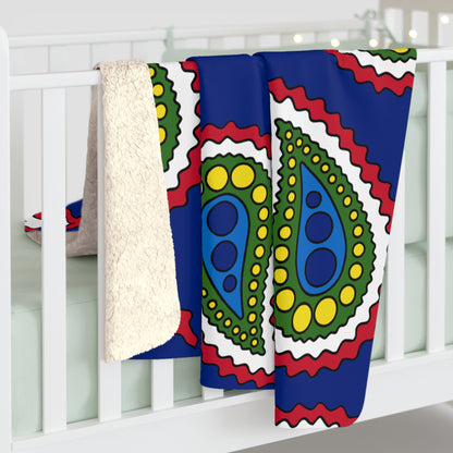 Pitcairn Retro Paisley Blanket Throw