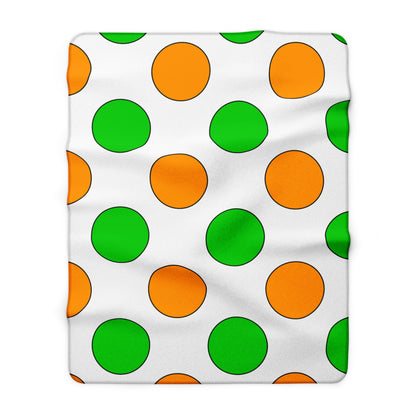 Cote Divoire Retro Polka Dots Blanket Throw