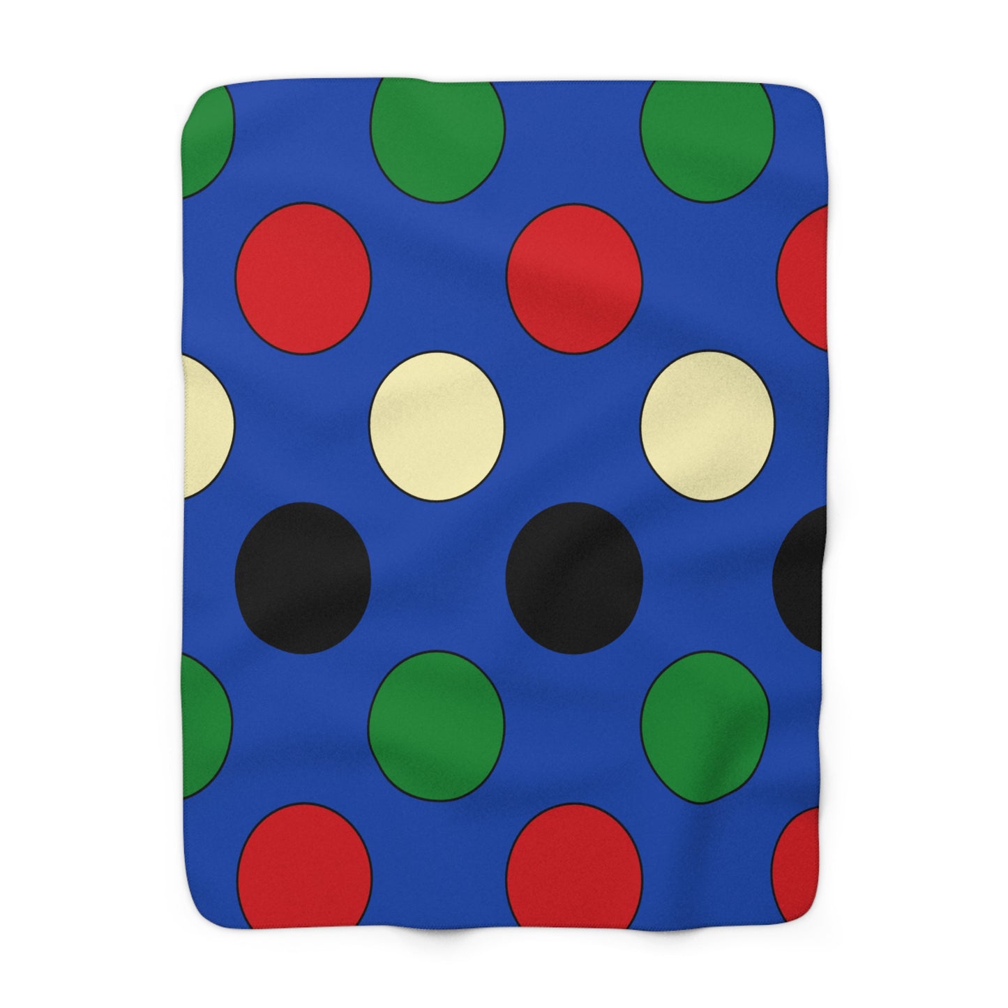 South Sudan Retro Polka Dots Blanket Throw