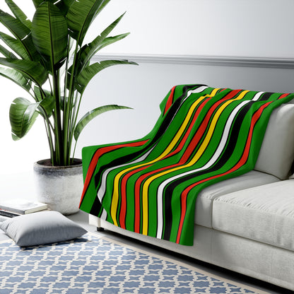 Dominica Retro Stripes Blanket Throw