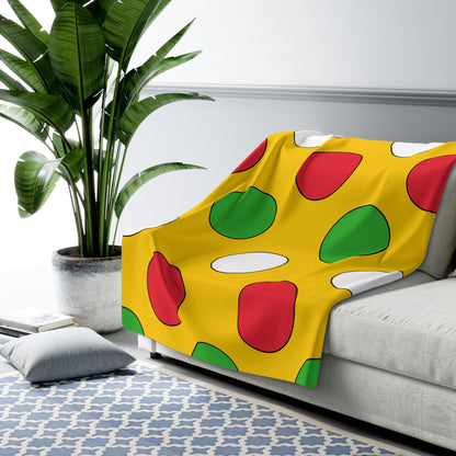 Myanmar Retro Polka Dots Blanket Throw