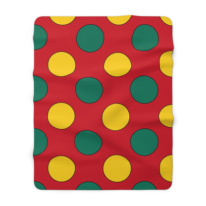Grenada Retro Polka Dots Blanket Throw