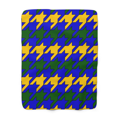 Solomon Islands Retro Houndstooth Blanket Throw