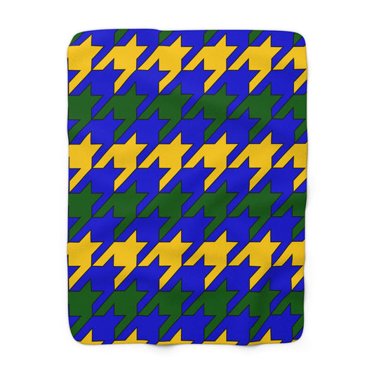 Solomon Islands Retro Houndstooth Blanket Throw