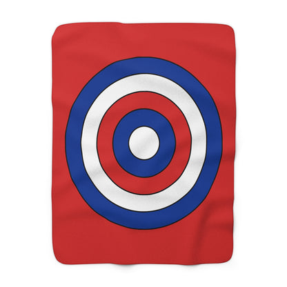 Bouvet Island Retro Target Blanket Throw