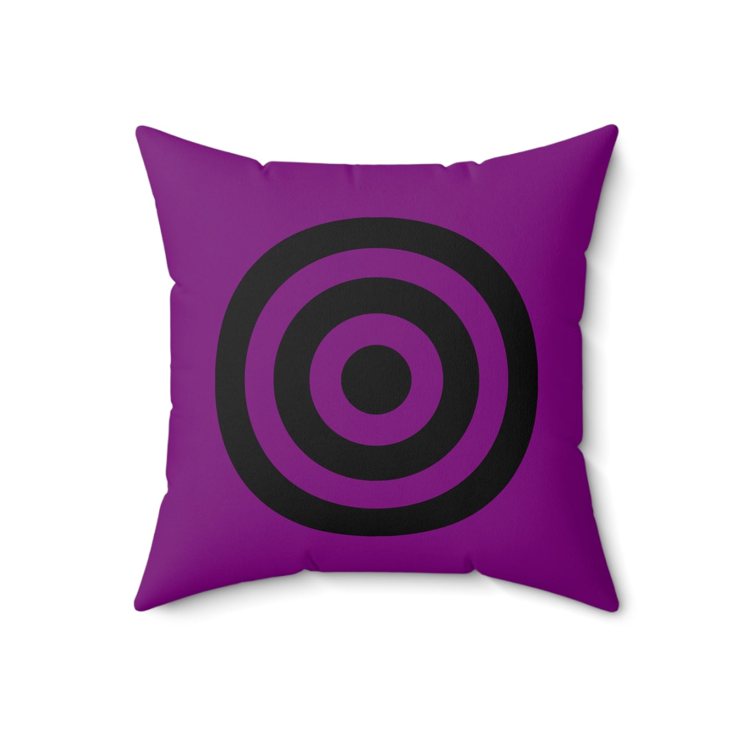 Purple, Black Retro Target Cushion Pillow