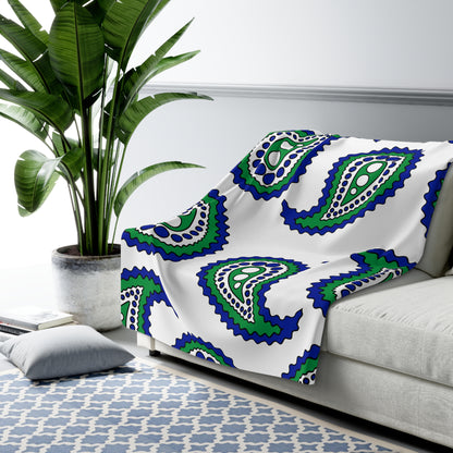 Lesotho Retro Paisley Blanket Throw
