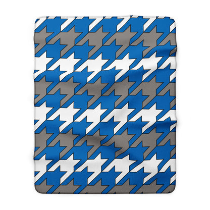 Northern Mariana Islands Retro Houndstooth Blanket Throw