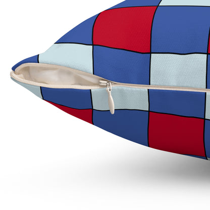 Guam Retro Check Cushion Pillow