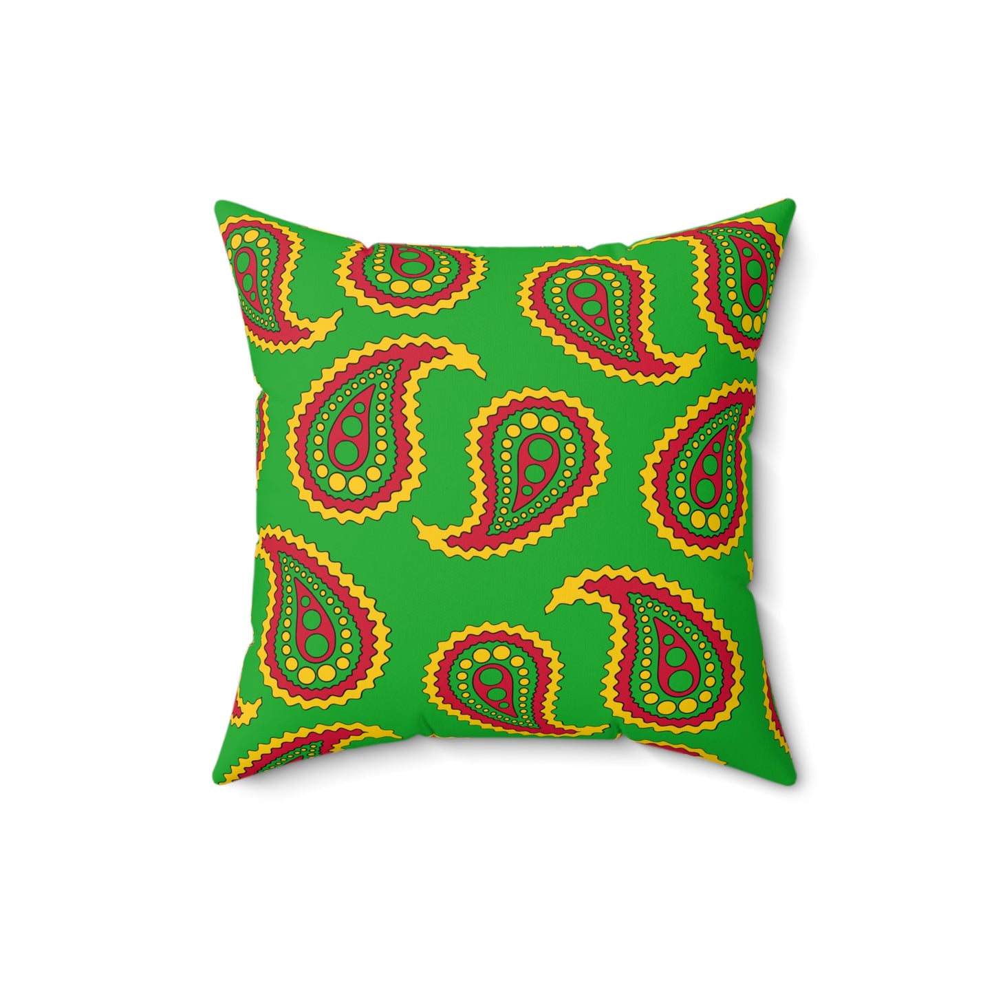 Sao Tome And Principe Retro Paisley Cushion Pillow