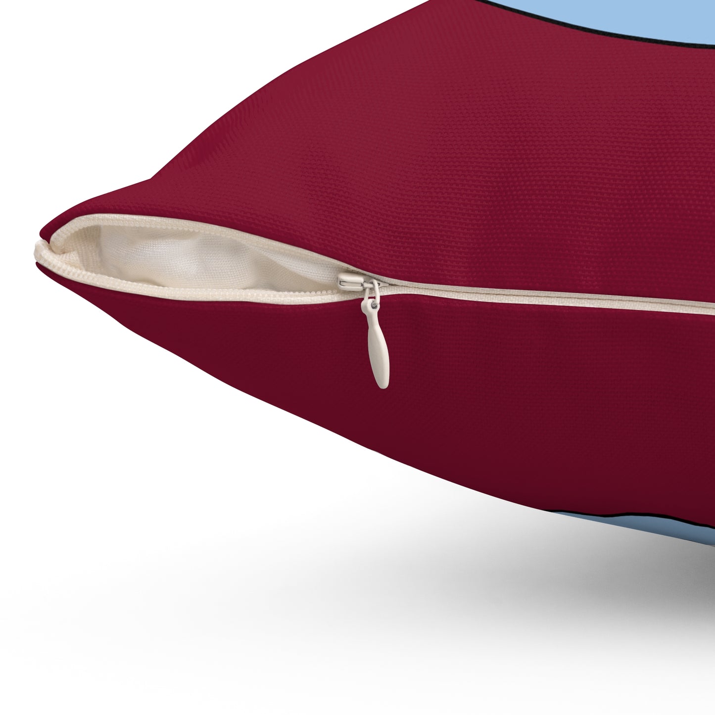 Claret, Blue Retro Target Cushion Pillow
