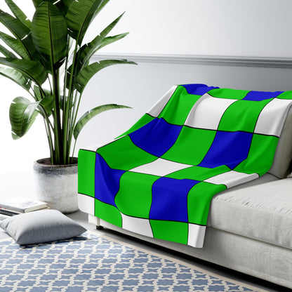 Sierra Leone Retro Check Blanket Throw
