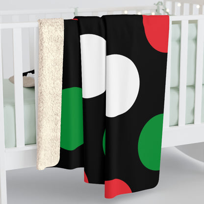 Palestine Retro Polka Dots Blanket Throw