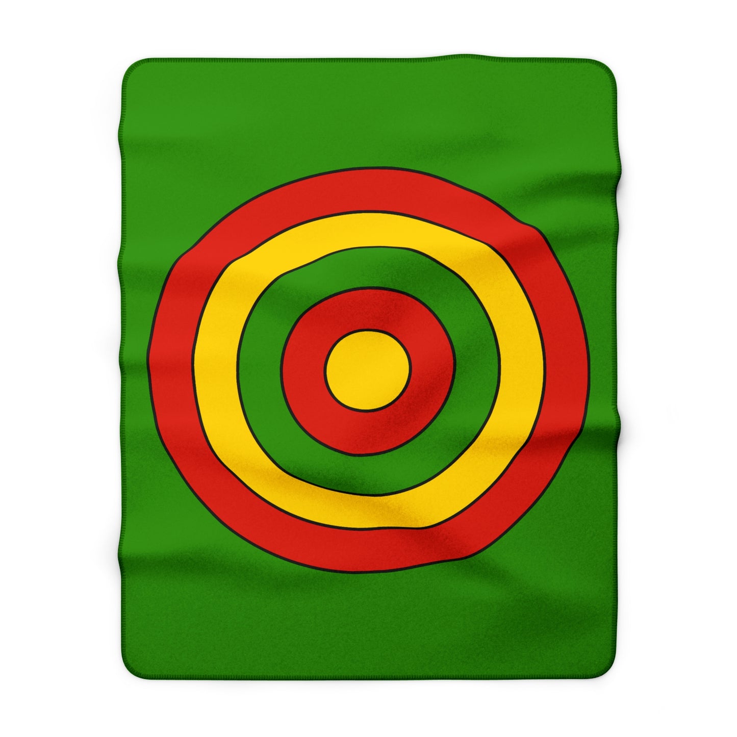 Benin Retro Target Blanket Throw