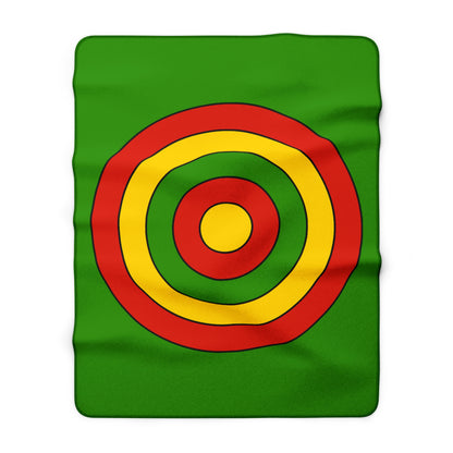 Benin Retro Target Blanket Throw