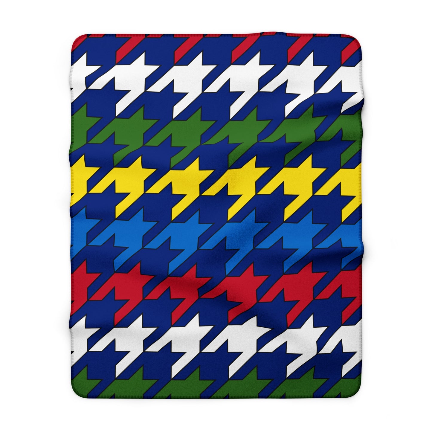 Pitcairn Retro Houndstooth Blanket Throw