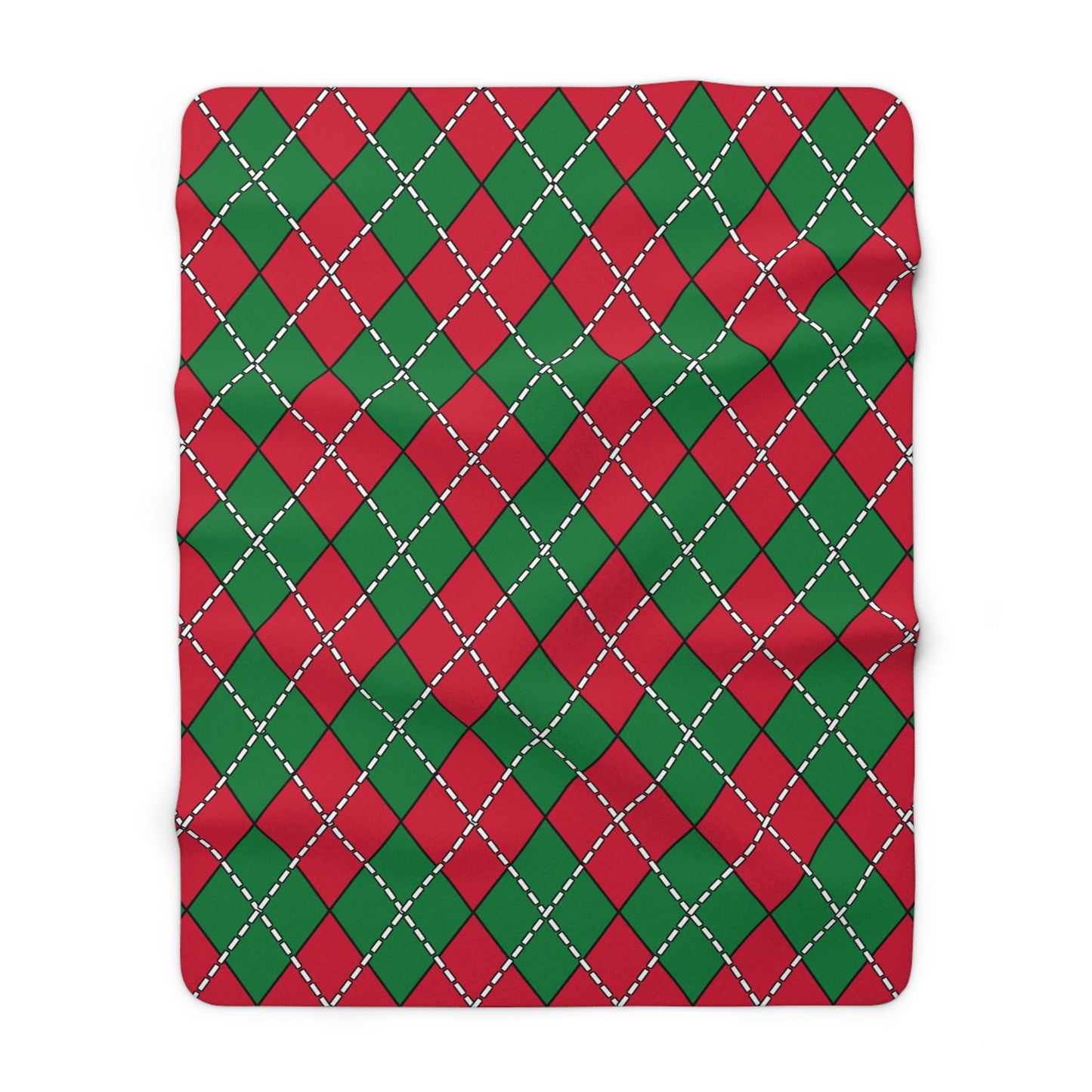 Maldives Retro Argyle Blanket Throw