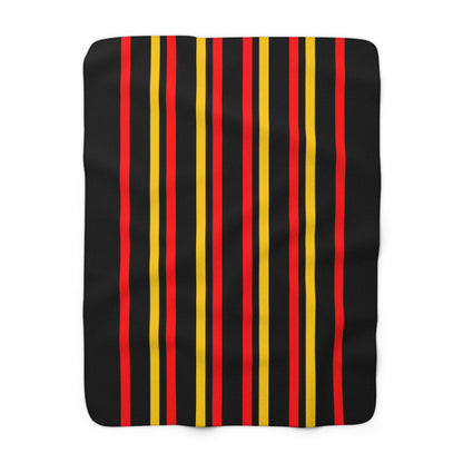 Germany Retro Stripes Blanket Throw