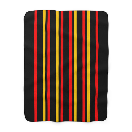 Papua New Guinea Retro Stripes Blanket Throw