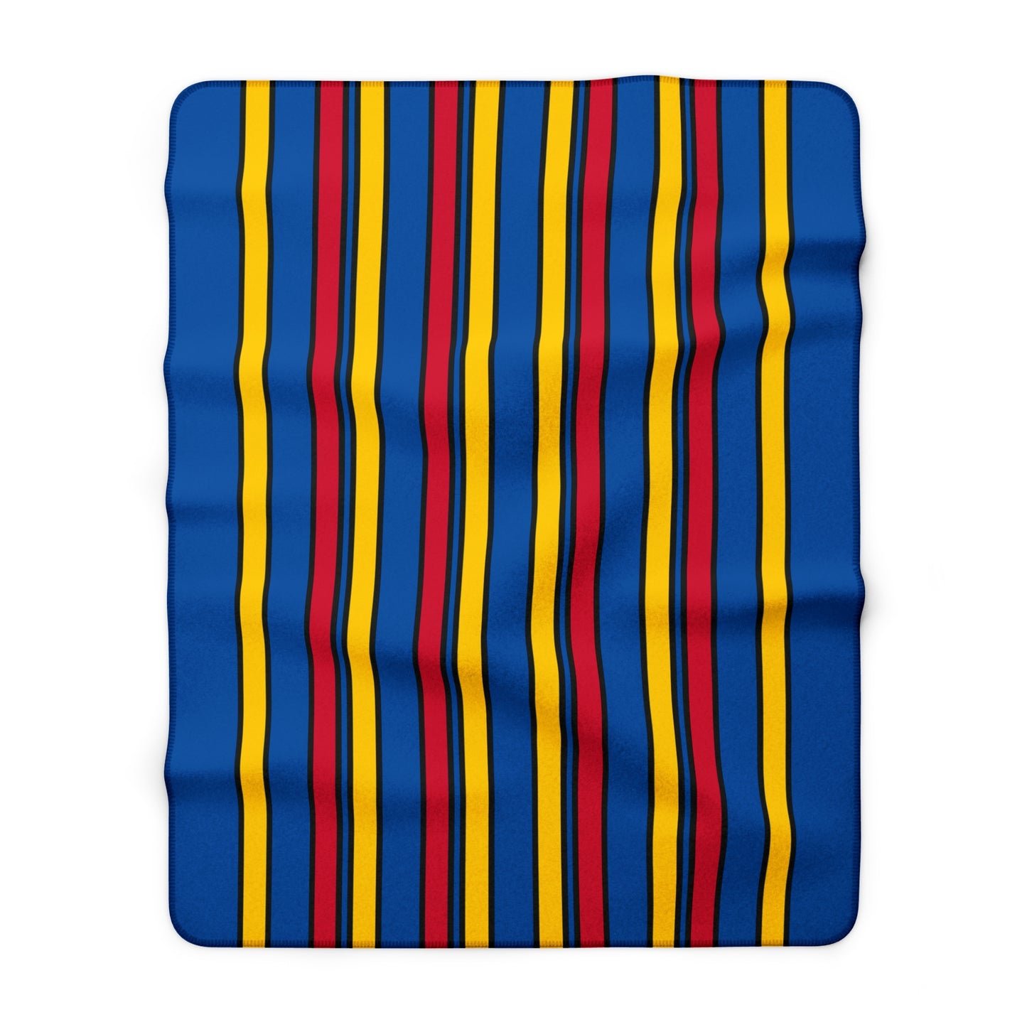 Aland Islands Retro Stripes Blanket Throw