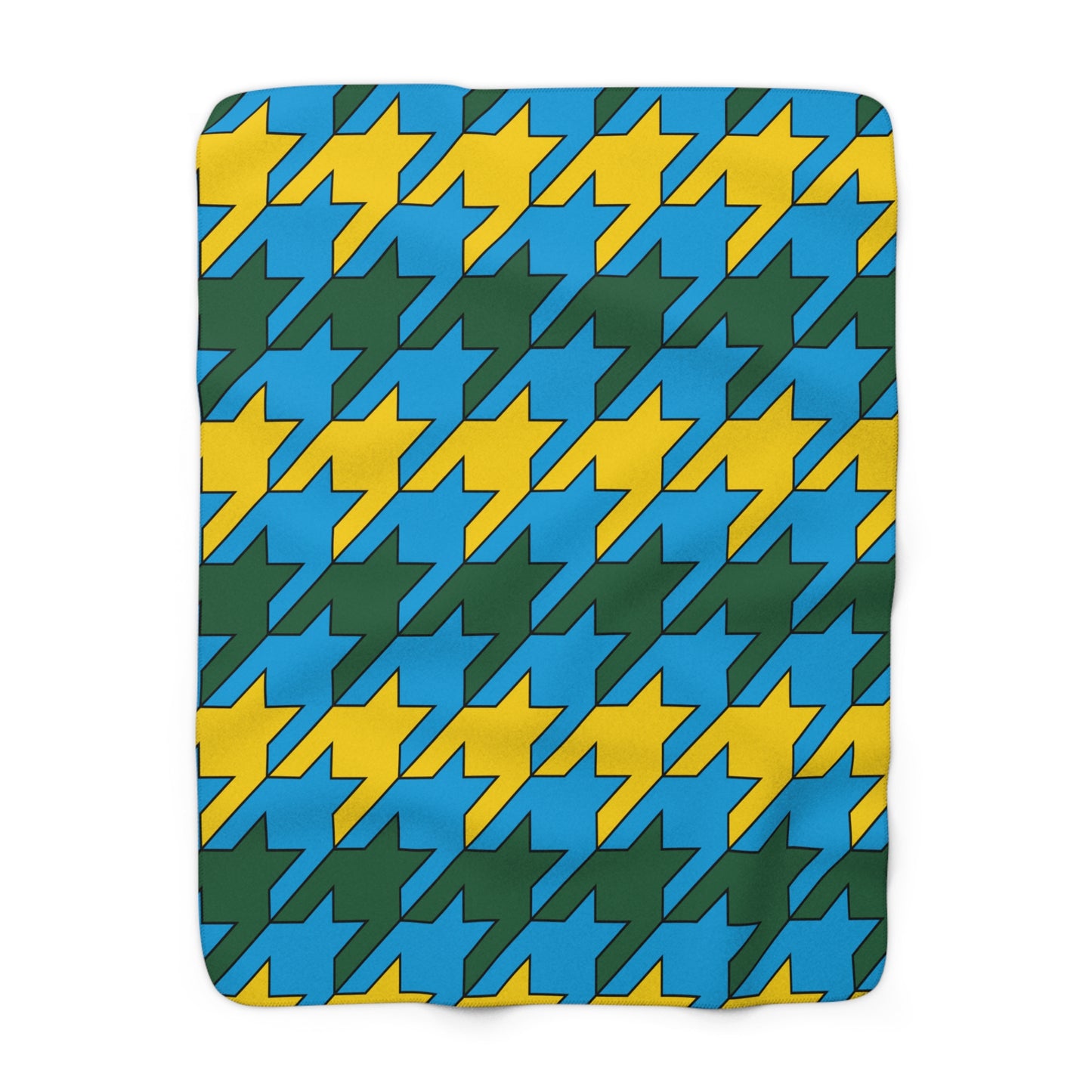 Rwanda Retro Houndstooth Blanket Throw
