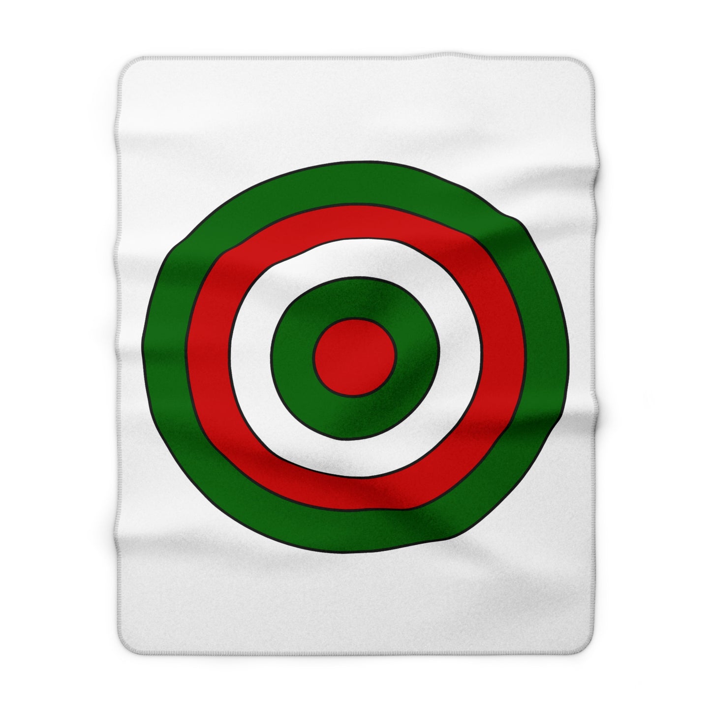 Tajikistan Retro Target Blanket Throw