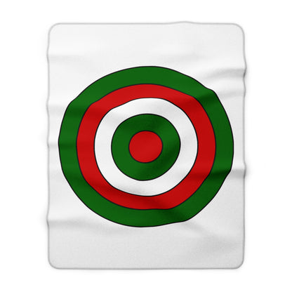 Tajikistan Retro Target Blanket Throw