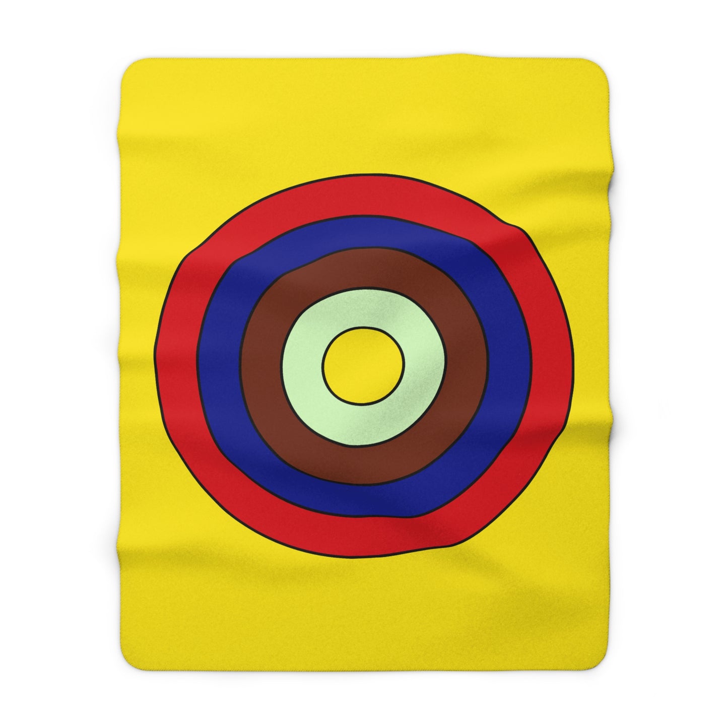 Ecuador Retro Target Blanket Throw