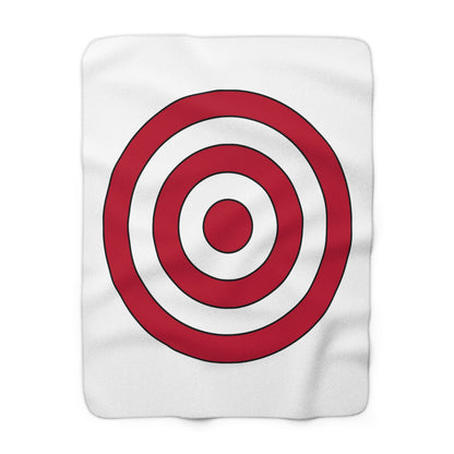 Japan Retro Target Blanket Throw
