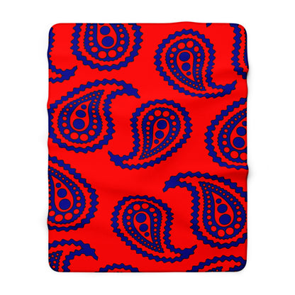 Taiwan Retro Paisley Blanket Throw