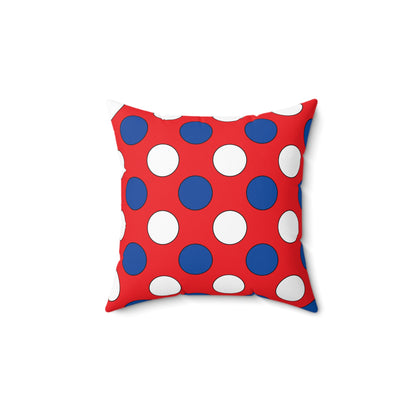 Slovakia Retro Polka Dots Cushion Pillow