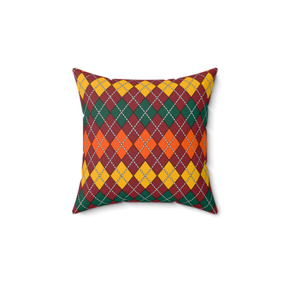 Sri Lanka Retro Argyle Cushion Pillow