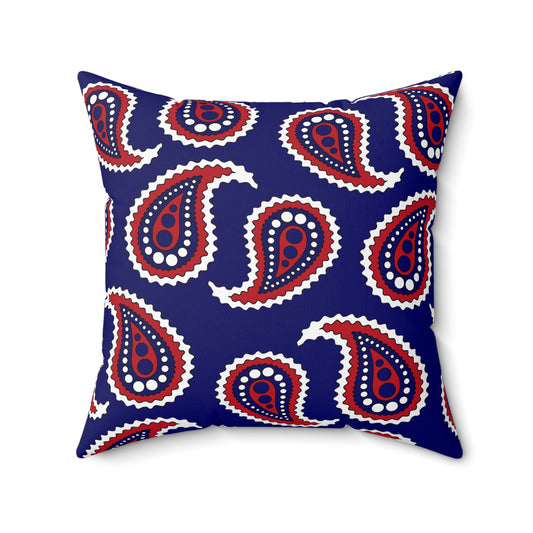 American Samoa Retro Paisley Cushion Pillow