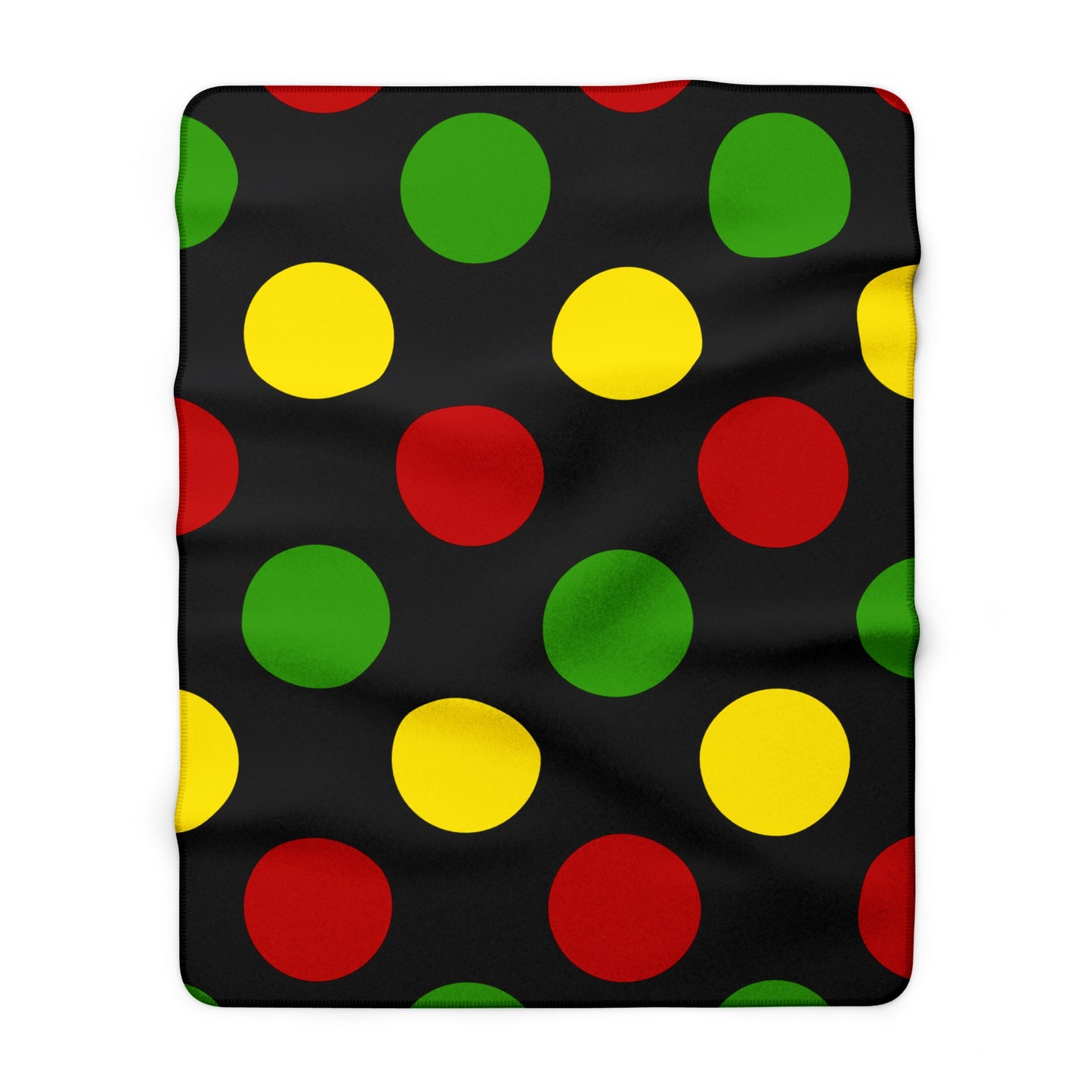 Saint Kitts And Nevis Retro Polka Dots Blanket Throw