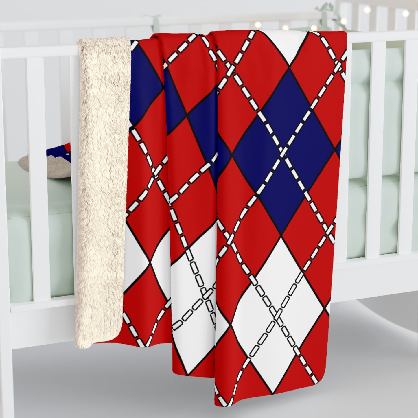 Liberia Retro Argyle Blanket Throw