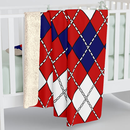Liberia Retro Argyle Blanket Throw