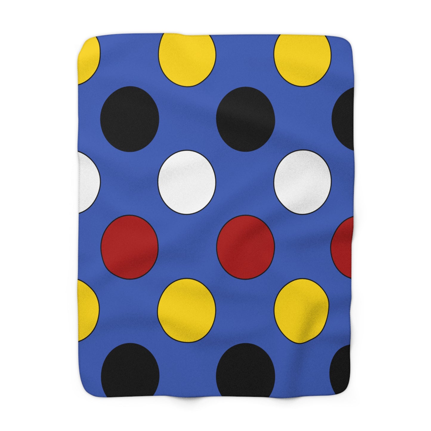 Eswatini Retro Polka Dots Blanket Throw