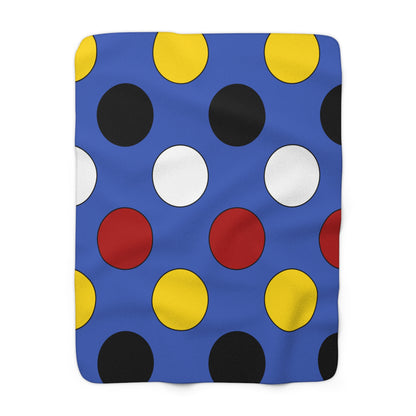 Eswatini Retro Polka Dots Blanket Throw
