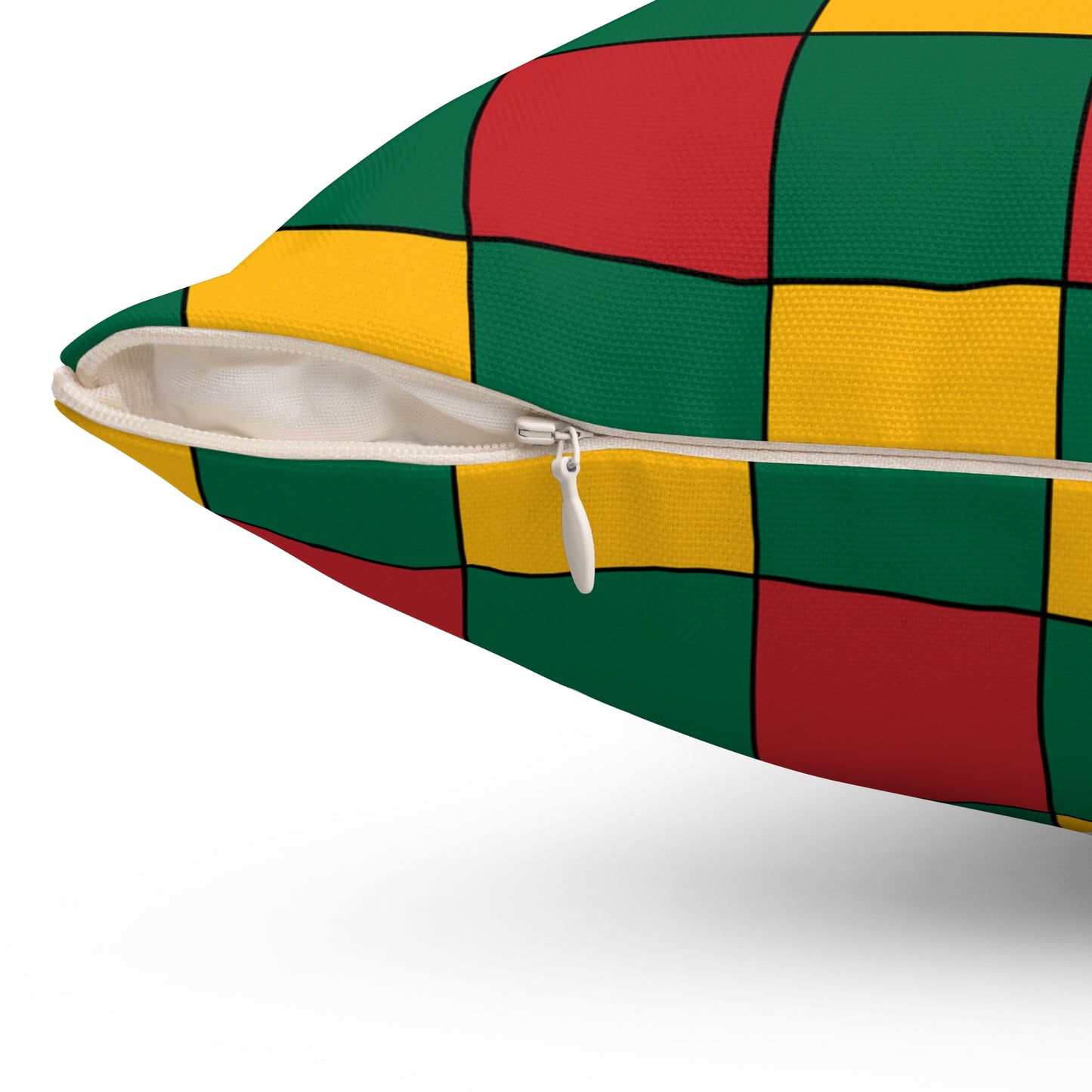 Lithuania Retro Check Cushion Pillow
