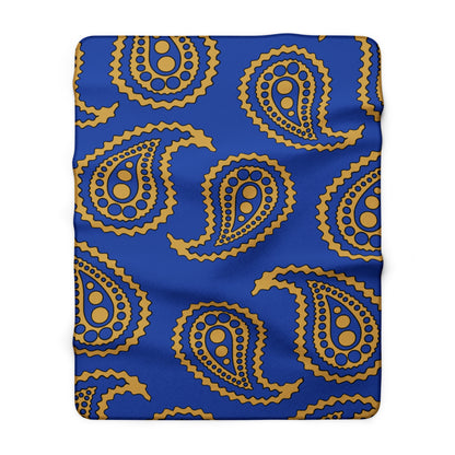 Kosovo Retro Paisley Blanket Throw