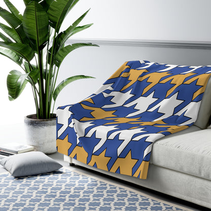 Marshall Islands Retro Houndstooth Blanket Throw