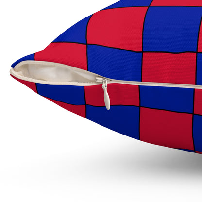 Haiti Retro Check Cushion Pillow