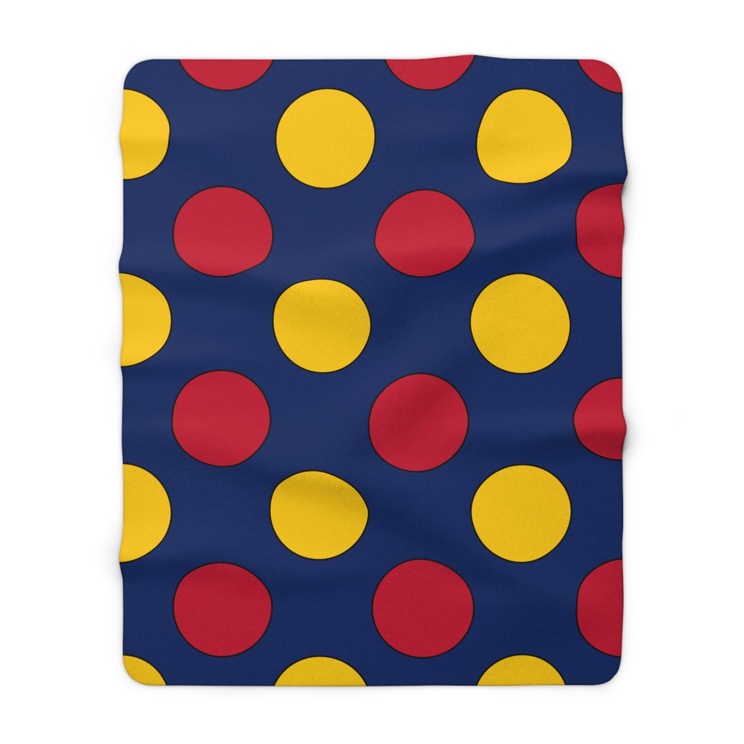 Chad Retro Polka Dots Blanket Throw