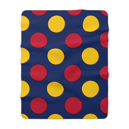 Chad Retro Polka Dots Blanket Throw