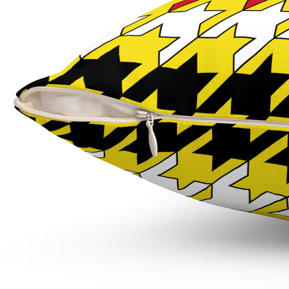 Brunei Darussalam Retro Houndstooth Cushion Pillow