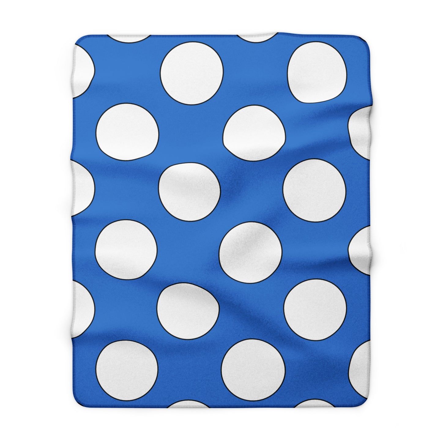 Antarctica Retro Polka Dots Blanket Throw
