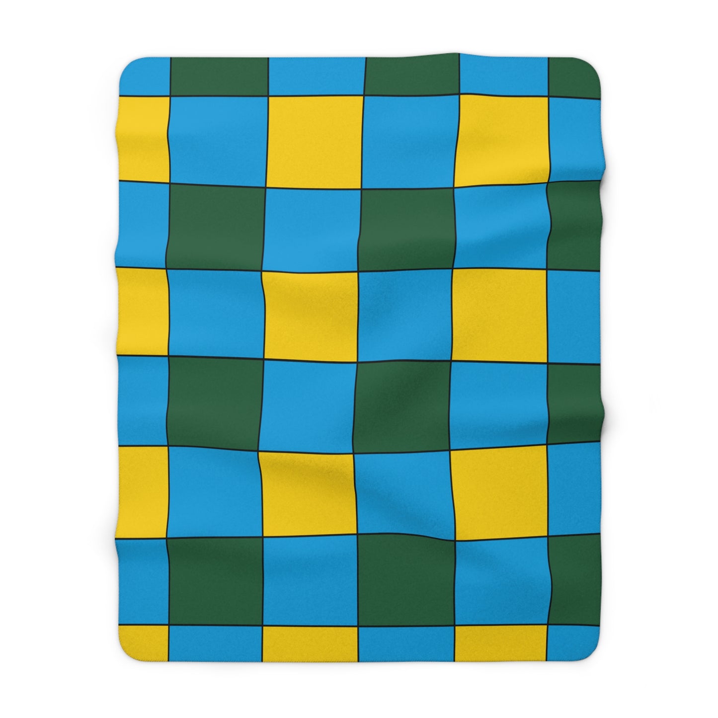 Rwanda Retro Check Blanket Throw