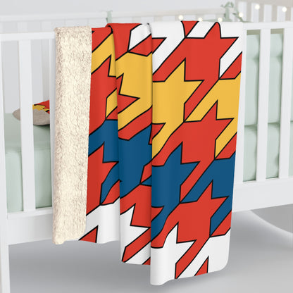 Kiribati Retro Houndstooth Blanket Throw